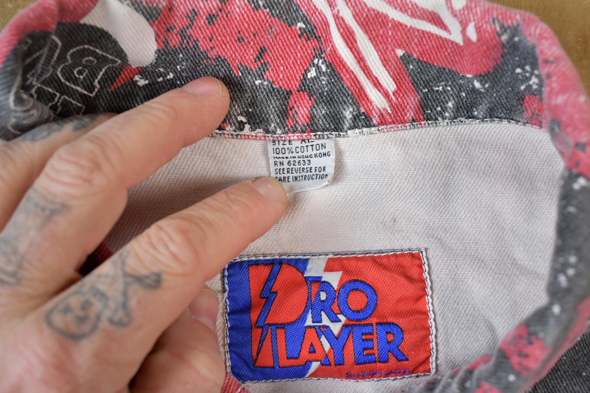 Vintage 1990s Chicago Bulls All Over Print NBA Basketball Boxy Fit Jean Jacket from propervintagecanada