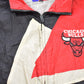 Vintage 1990s Chicago Bulls NBA Pro Player Abstract Windbreaker Jacket / Team Logo / Athletic Spring Sportswear / Streetwear / Athleisure from propervintagecanada