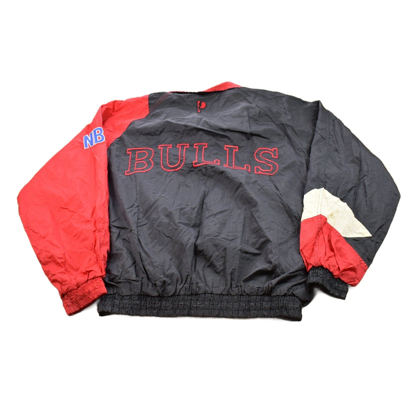 Vintage 1990s Chicago Bulls NBA Pro Player Abstract Windbreaker Jacket / Team Logo / Athletic Spring Sportswear / Streetwear / Athleisure from propervintagecanada