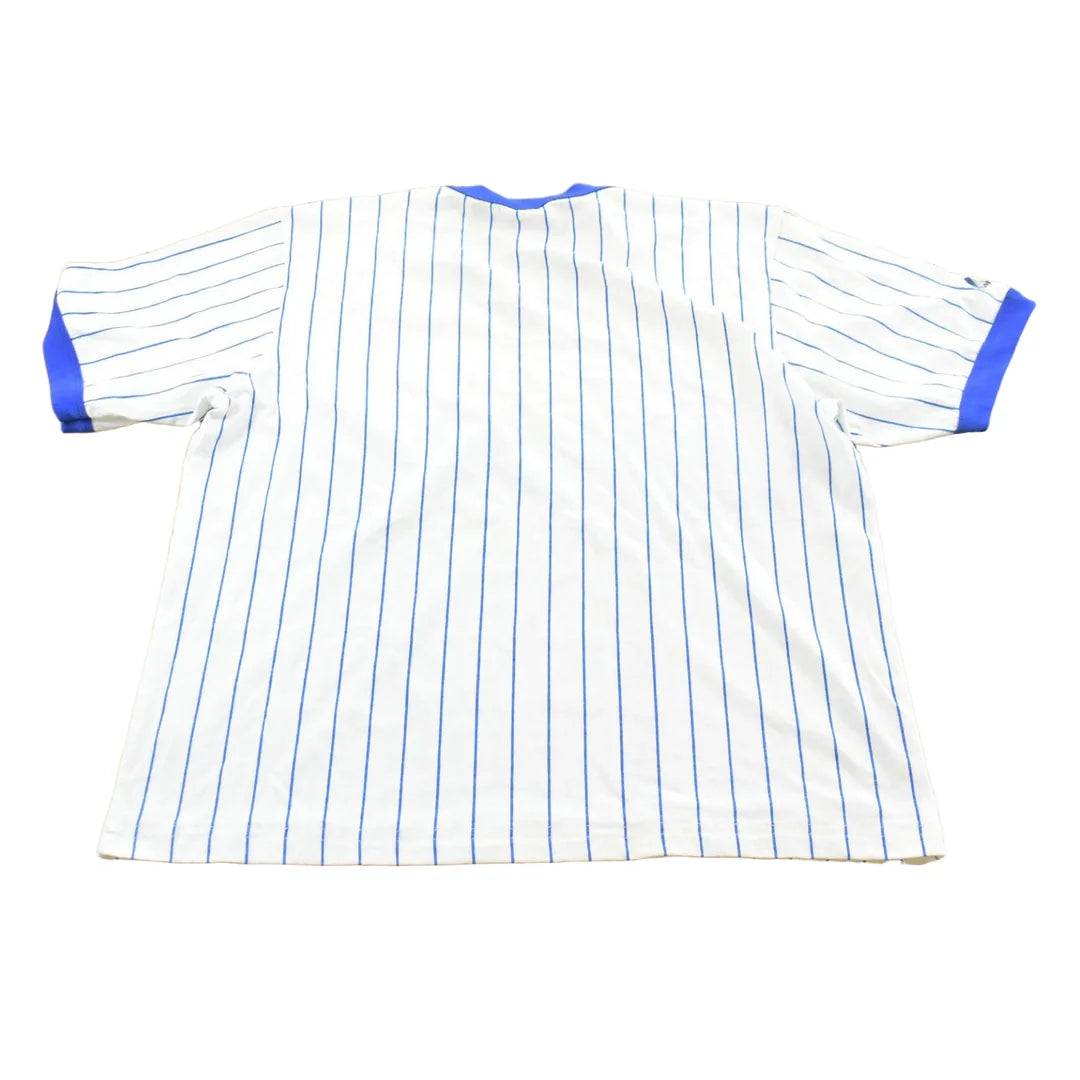 Vintage 1990s Chicago Cubs Majestic Pinstripe Ringer T-Shirt Mens M from propervintagecanada