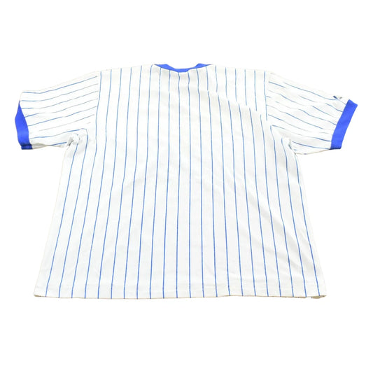 Vintage 1990s Chicago Cubs Majestic Pinstripe Ringer T-Shirt Mens M from propervintagecanada