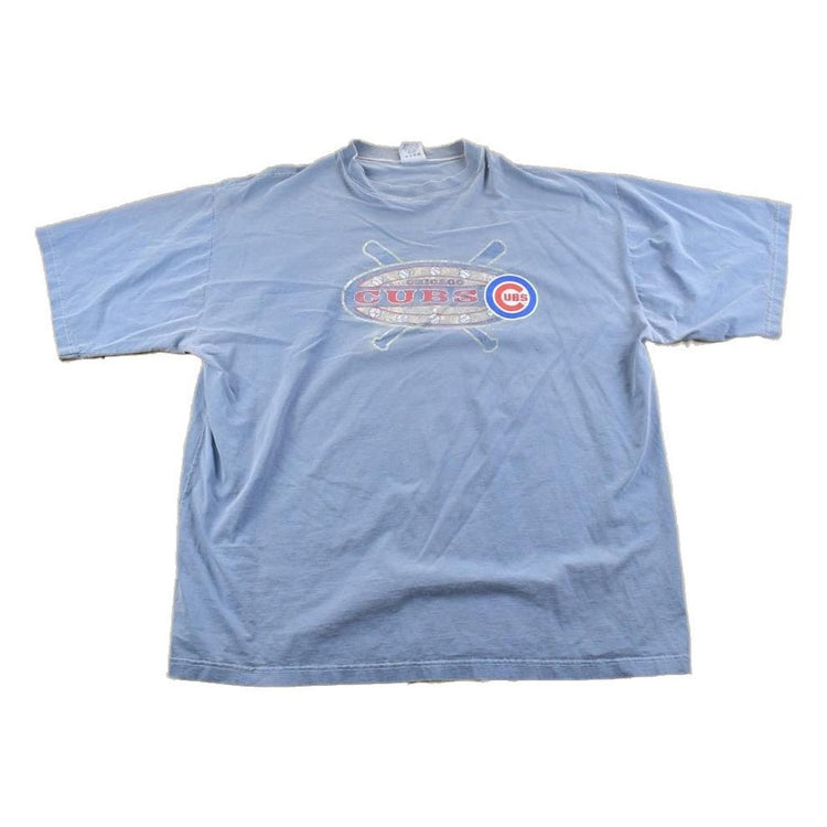 Vintage 1990s Chicago Cubs MLB Baseball Graphic T-Shirt Men's 2XL from propervintagecanada