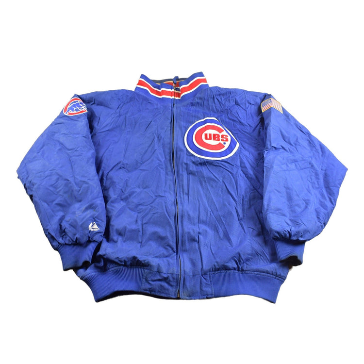 Vintage 1990s Chicago Cubs MLB Majestic Windbreaker Men's 2XL from propervintagecanada