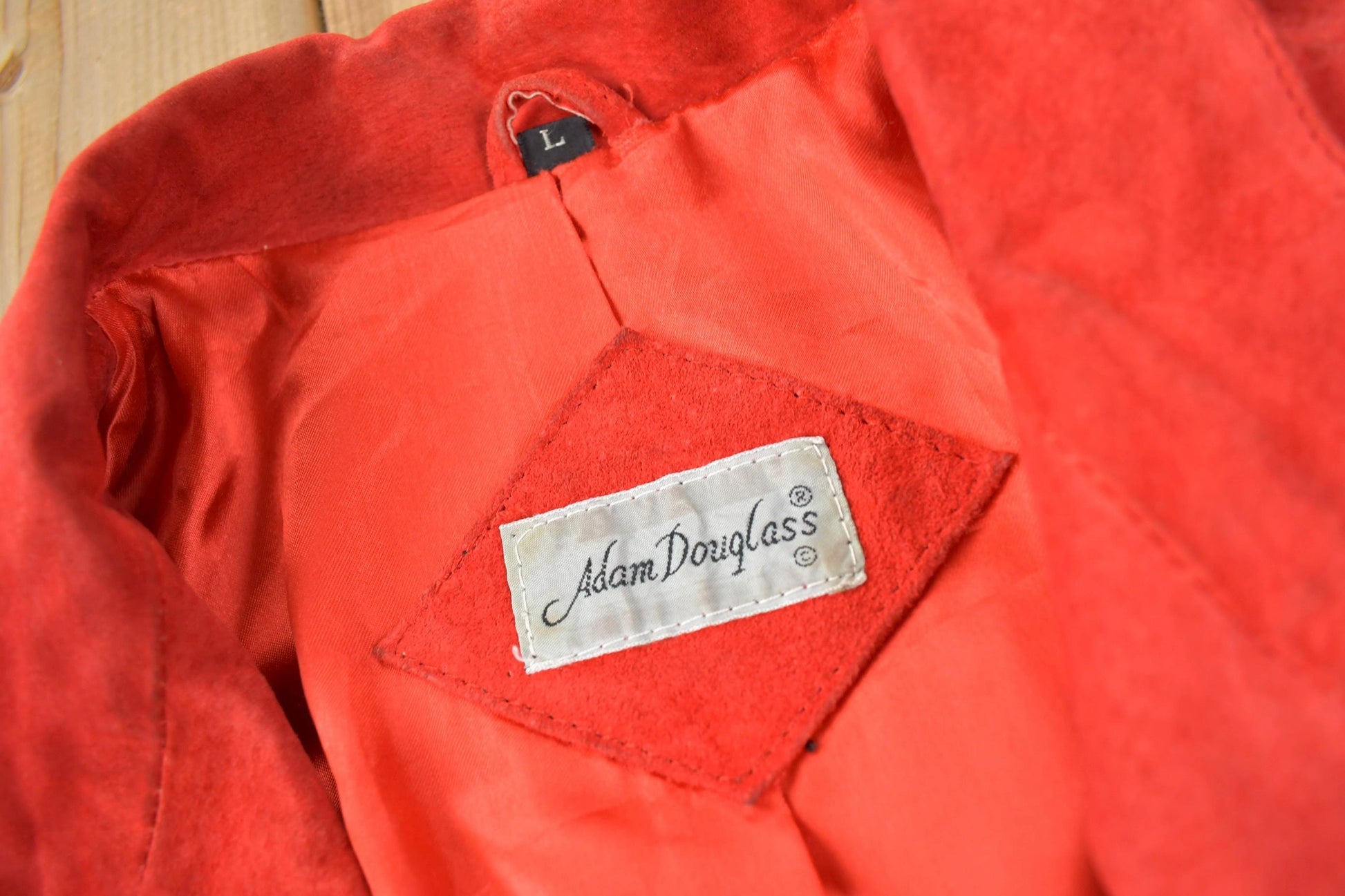 Vintage 1990s CHICO'S Design Red Suede Fringe Jacket Women's M from propervintagecanada