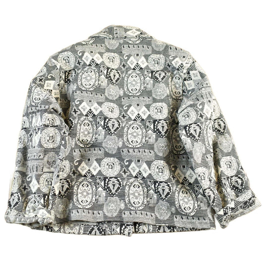 Vintage 1990s Chicos Design All Over Print Quilted Blazer Women's S from propervintagecanada