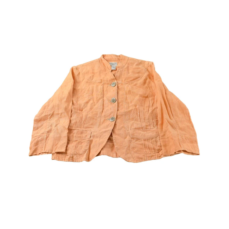 Vintage 1990s Chicos Linen Button Up Shirt Women's S from propervintagecanada