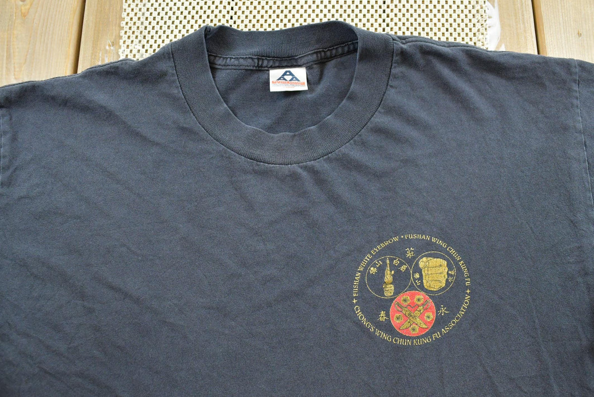 Vintage 1990s Chong's Wing Chun Kung Fu Association Promotional T-Shirt Men's L from propervintagecanada