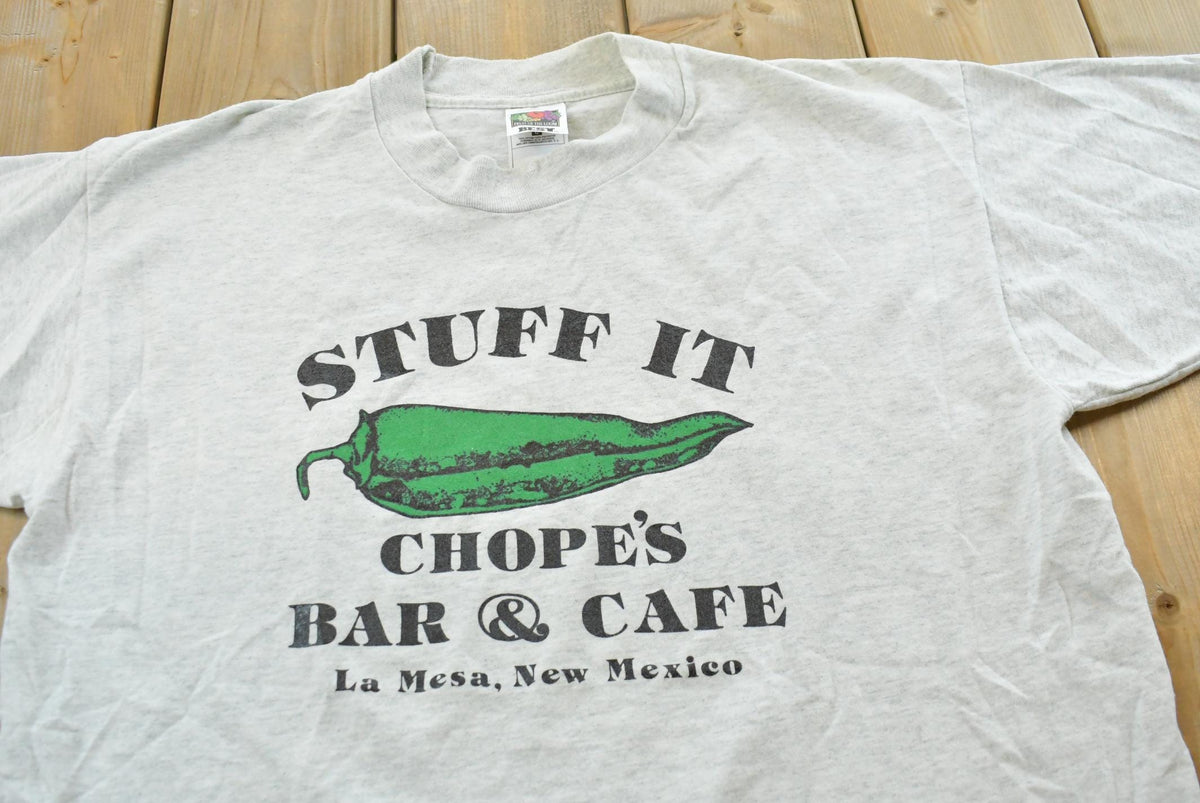 Vintage 1990s Chope's Bar Cafe La Mesa New Mexico Souvenir Travel T-Shirt Mens L from propervintagecanada
