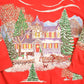 Vintage 1990s Christmas AOP Souvenir Crewneck Sweatshirt Mens L from propervintagecanada