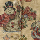 Vintage 1990s Christmas Graphic Patchwork Button Up Jacket Women's 2XL / Tapestry All Over Print / Festive / Winter Theme from propervintagecanada