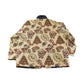Vintage 1990s Christmas Graphic Patchwork Button Up Jacket Women's 2XL / Tapestry All Over Print / Festive / Winter Theme from propervintagecanada
