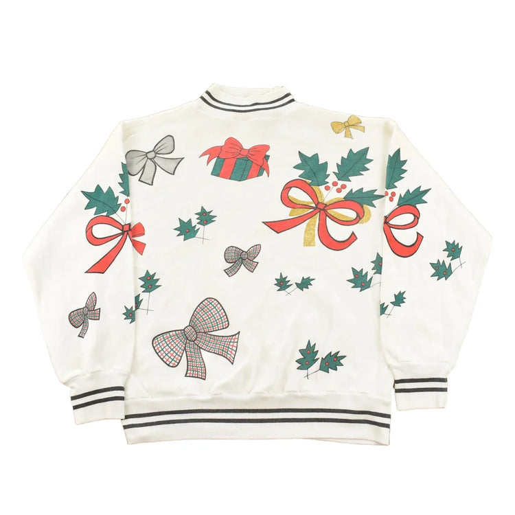 Vintage 1990s Christmas Holiday Mock Neck Sweatshirt Women's M from propervintagecanada