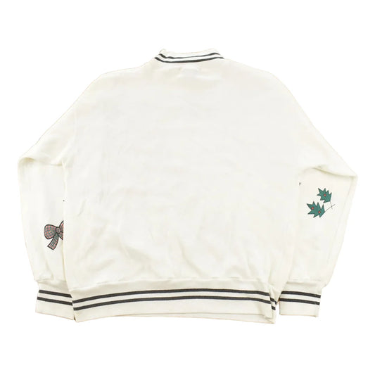 Vintage 1990s Christmas Holiday Mock Neck Sweatshirt Women's M from propervintagecanada