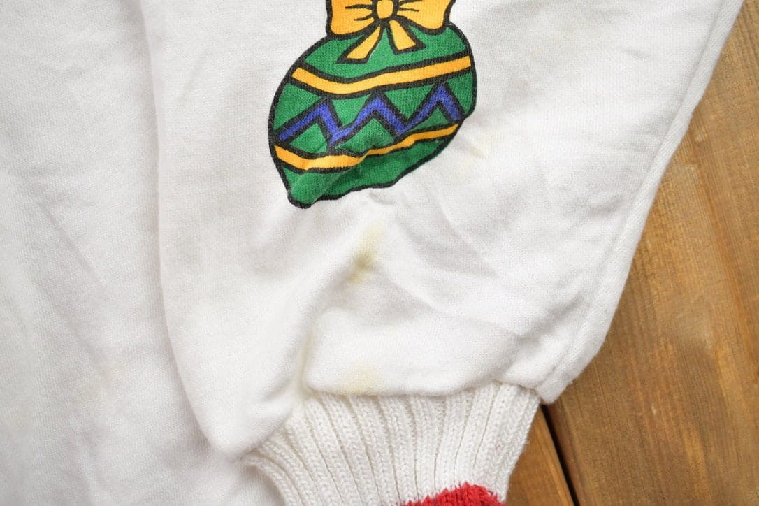 Vintage 1990s Christmas Ornament Theme Sweater Men's 2XL from propervintagecanada