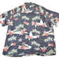 Vintage 1990s Christmas Penguin Hawaiian AOP Button Up Shirt Mens XXL from propervintagecanada