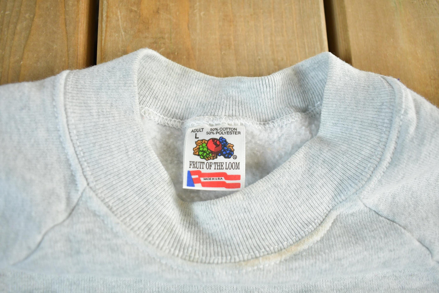 Vintage 1990s Christmas Santa Helper Crewneck Sweatshirt Men's Small from propervintagecanada