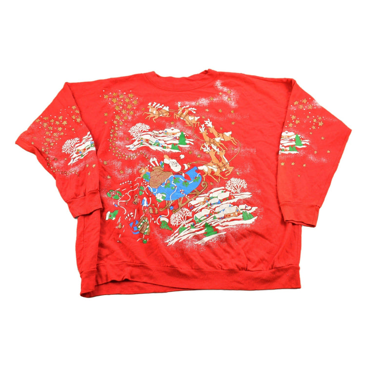 Vintage 1990s Christmas Sweater Men's XL from propervintagecanada