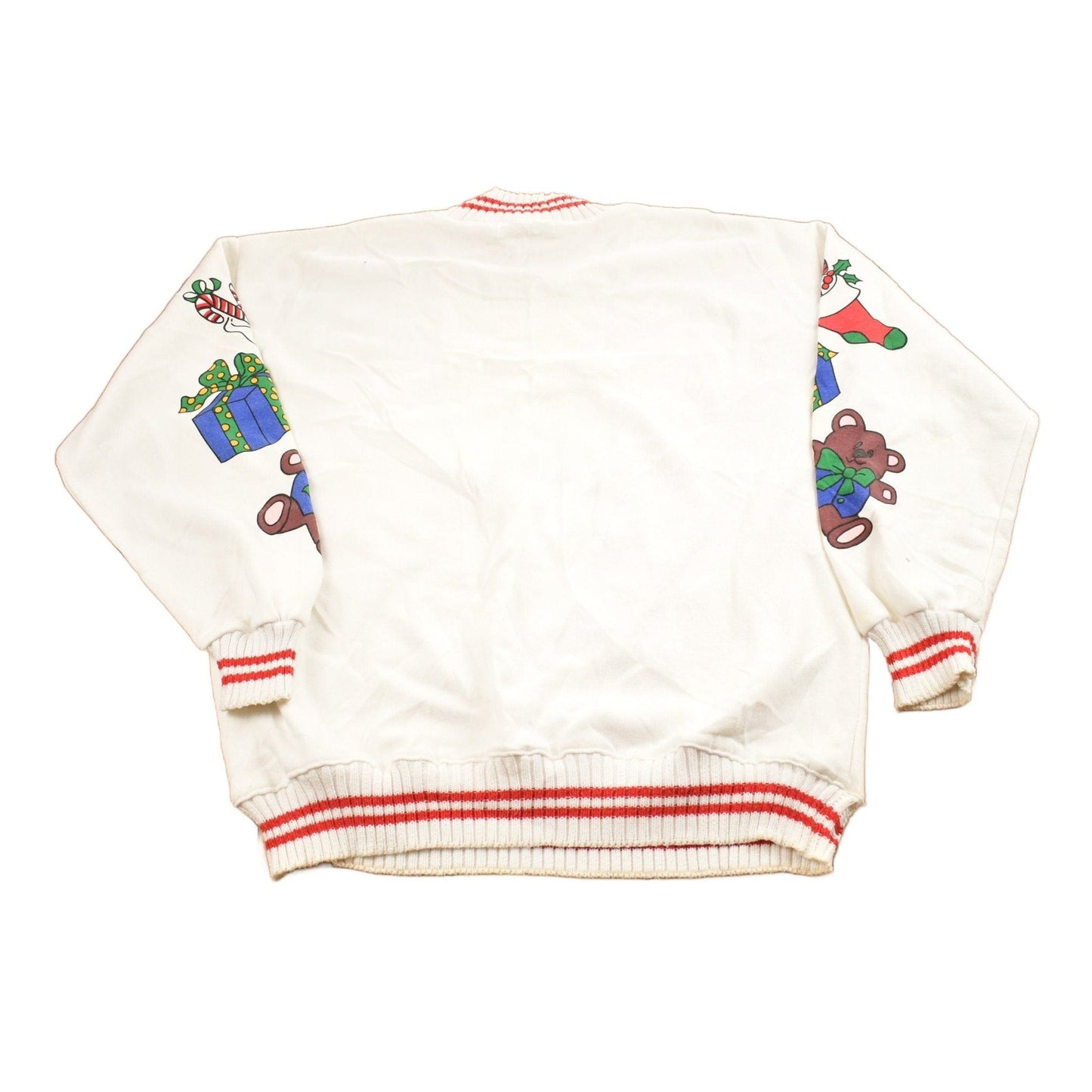 Vintage 1990s Christmas Theme Embroidered Crewneck Sweater Men's Large from propervintagecanada