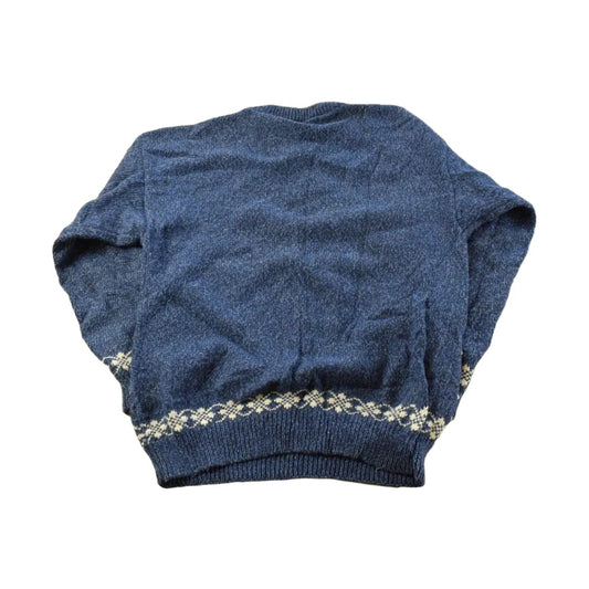 Vintage 1990s Christmas Winter Knitted Wool Blend Sweater Men's S from propervintagecanada