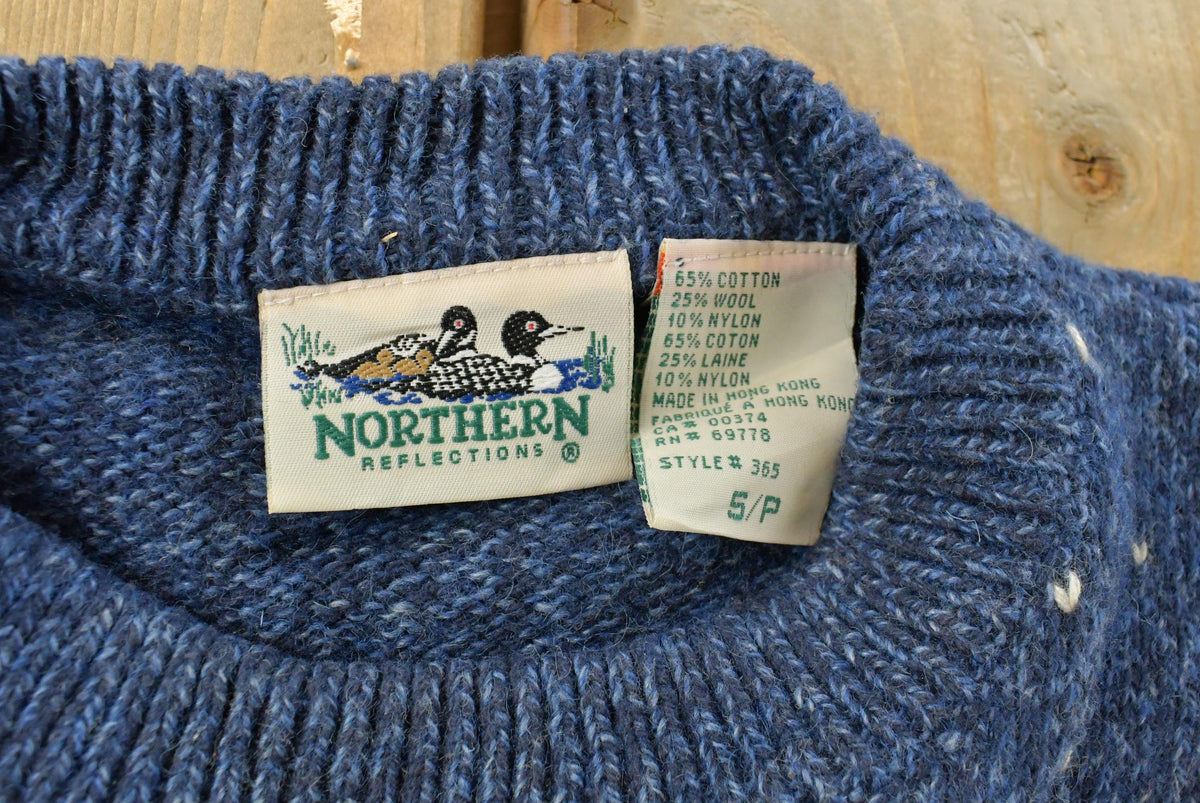 Vintage 1990s Christmas Winter Knitted Wool Blend Sweater Men's S from propervintagecanada