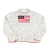 Vintage 1990s Christopher And Banks Hand Embroidered American Flag Chunky Knit Crewneck Sweater Mens M from propervintagecanada