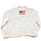 Vintage 1990s Christopher And Banks Hand Embroidered American Flag Chunky Knit Crewneck Sweater Mens M from propervintagecanada