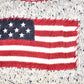 Vintage 1990s Christopher And Banks Hand Embroidered American Flag Chunky Knit Crewneck Sweater Mens M from propervintagecanada