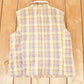 Vintage 1990s Christopher And Banks Plaid Lined Button Up Vest Men's M from propervintagecanada