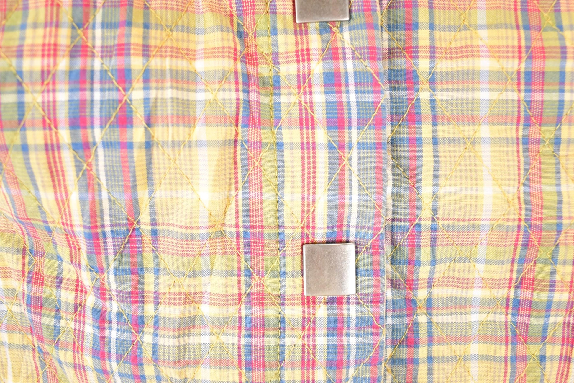 Vintage 1990s Christopher And Banks Plaid Lined Button Up Vest Men's M from propervintagecanada