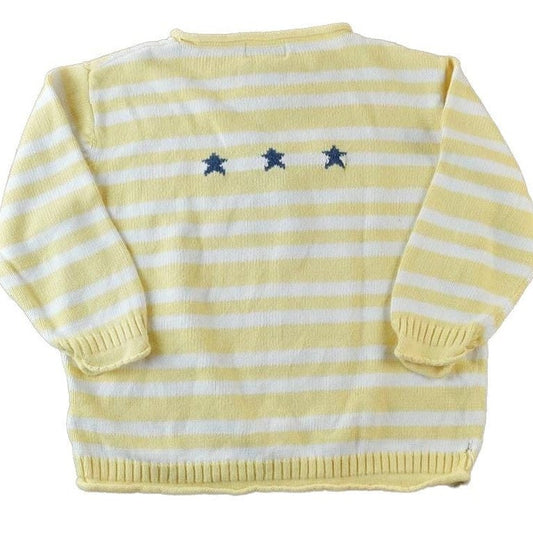 Vintage 1990s Christopher And Banks Star Knit Abstract Pattern Crewneck Sweater Men's Large from propervintagecanada