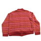 Vintage 1990s Christopher & Banks All Over Print Full Zip Knitted Sweater Women's S from propervintagecanada