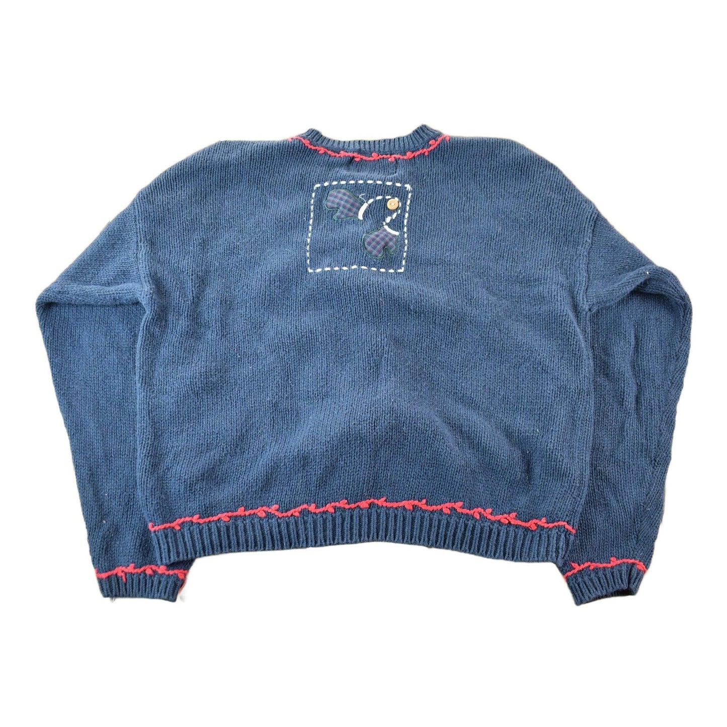 Vintage 1990s Christopher & Banks Knit Cardigan Christmas Sweater Women's Large from propervintagecanada