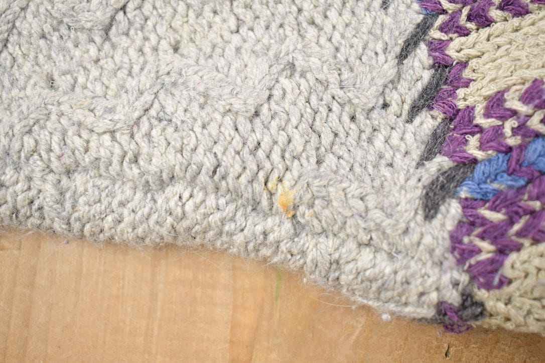 Vintage 1990s Christopher & Banks Knit Patchwork Cardigan Sweater Women's M from propervintagecanada