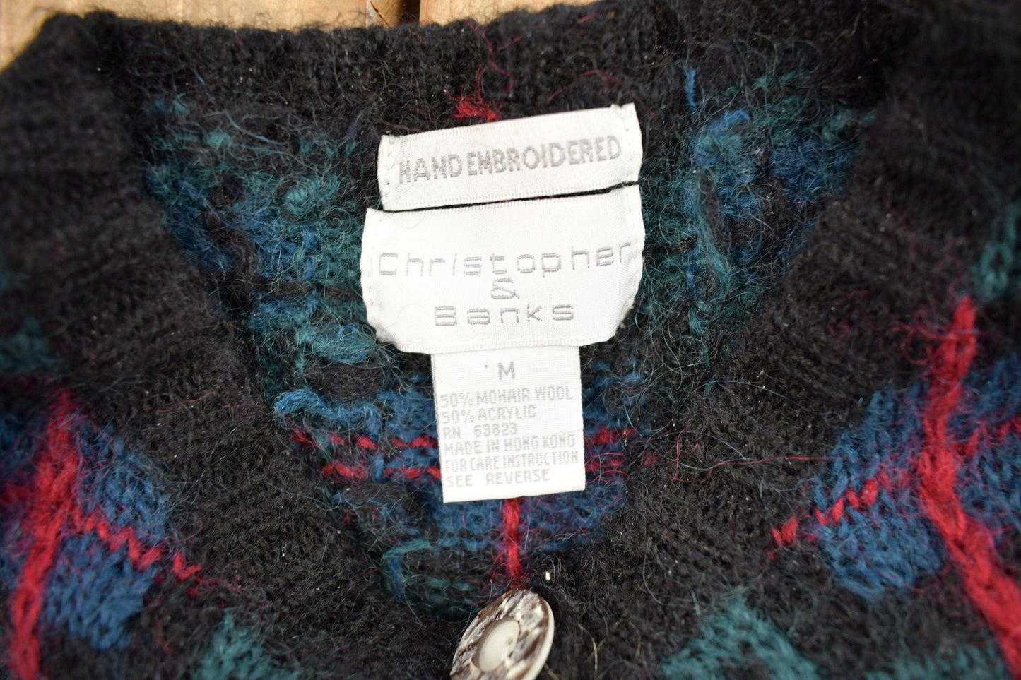 Vintage 1990s Christopher & Banks Mohair Knit Cardigan Sweater Women's M from propervintagecanada