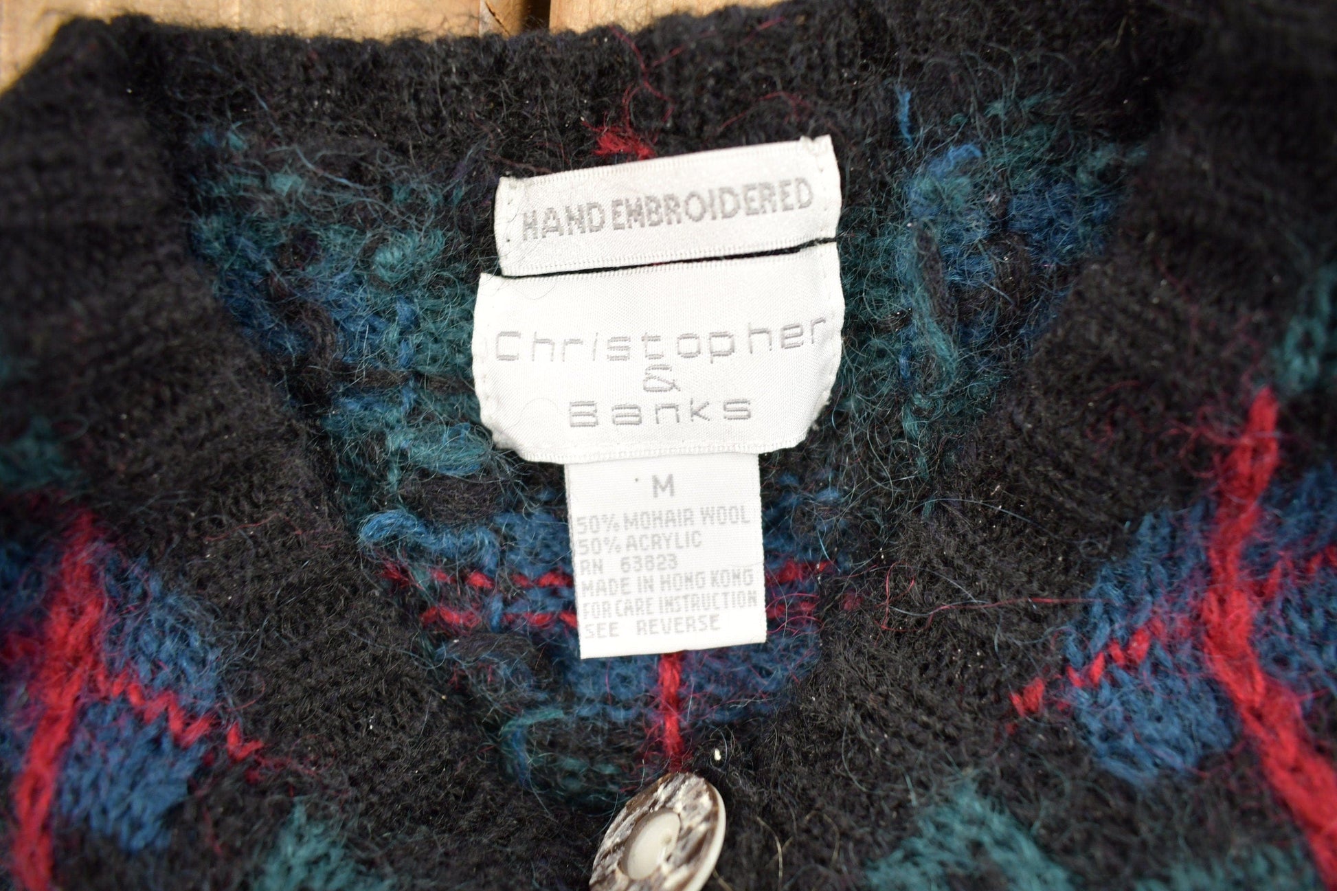 Vintage 1990s Christopher & Banks Mohair Knit Cardigan Sweater Women's M from propervintagecanada
