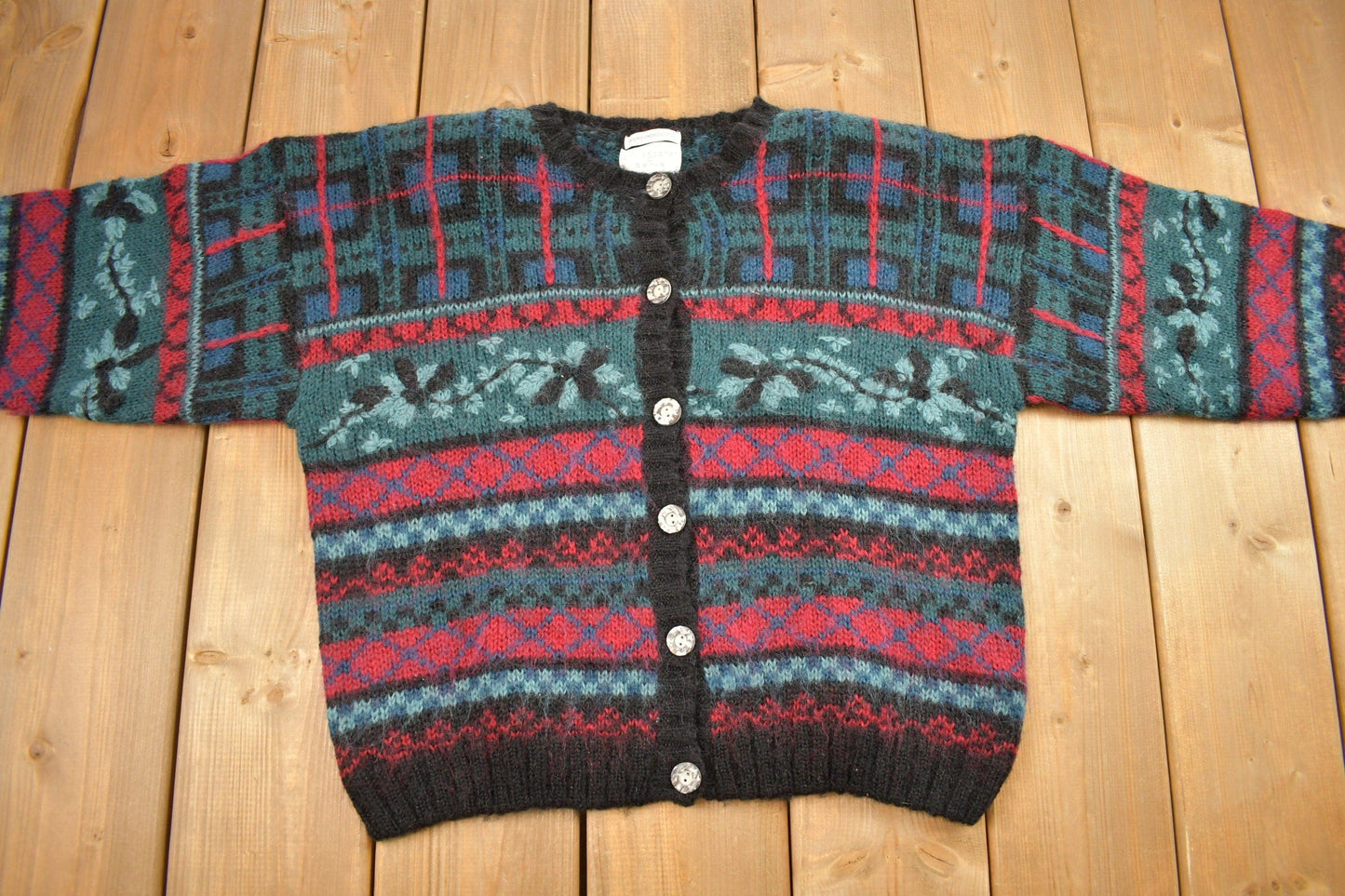 Vintage 1990s Christopher & Banks Mohair Knit Cardigan Sweater Women's M from propervintagecanada