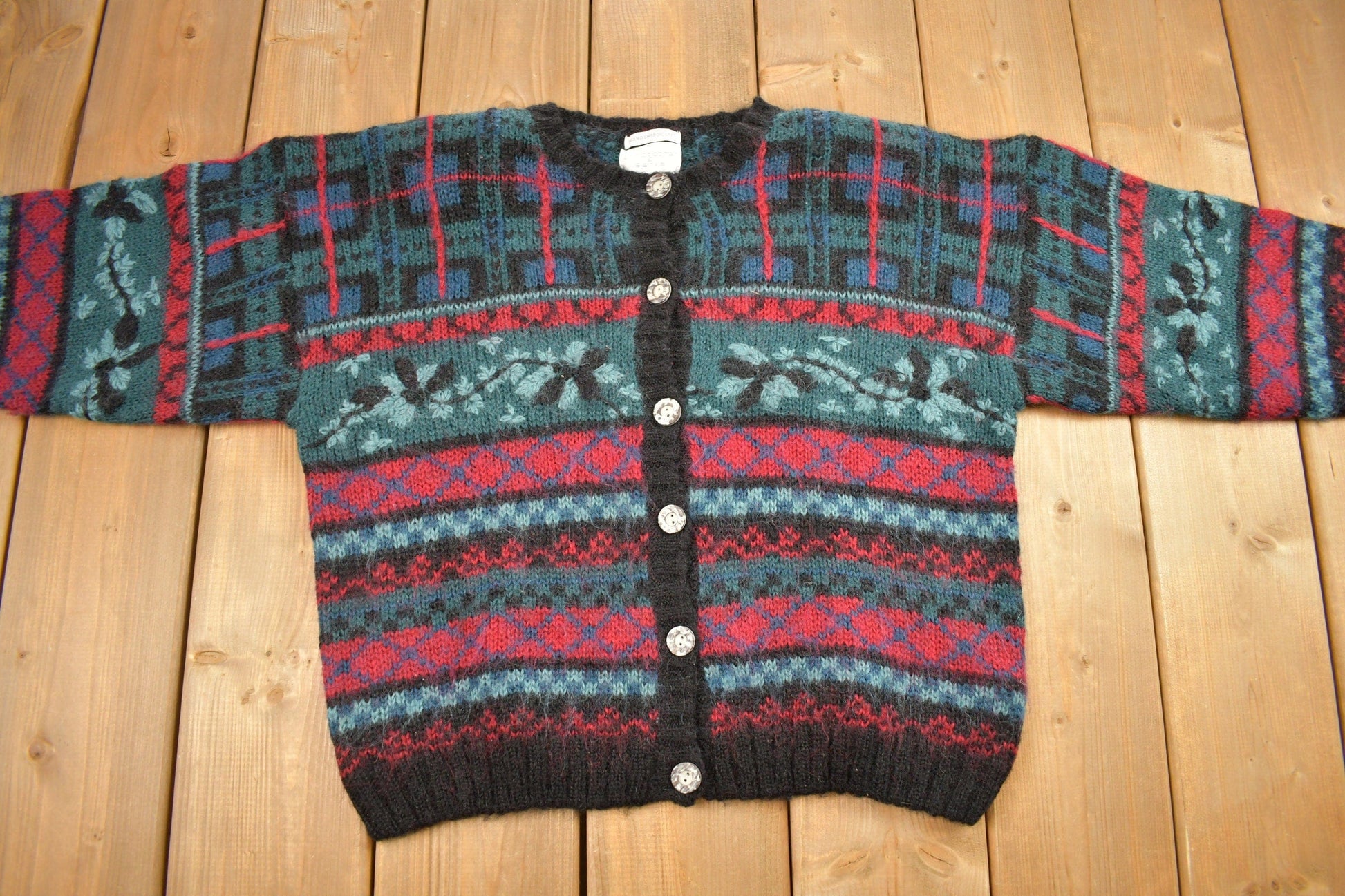 Vintage 1990s Christopher & Banks Mohair Knit Cardigan Sweater Women's M from propervintagecanada