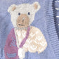 Vintage 1990s Christopher & Banks Teddy Bear Hand Embroidered Knit Cardigan Sweater Women's M from propervintagecanada