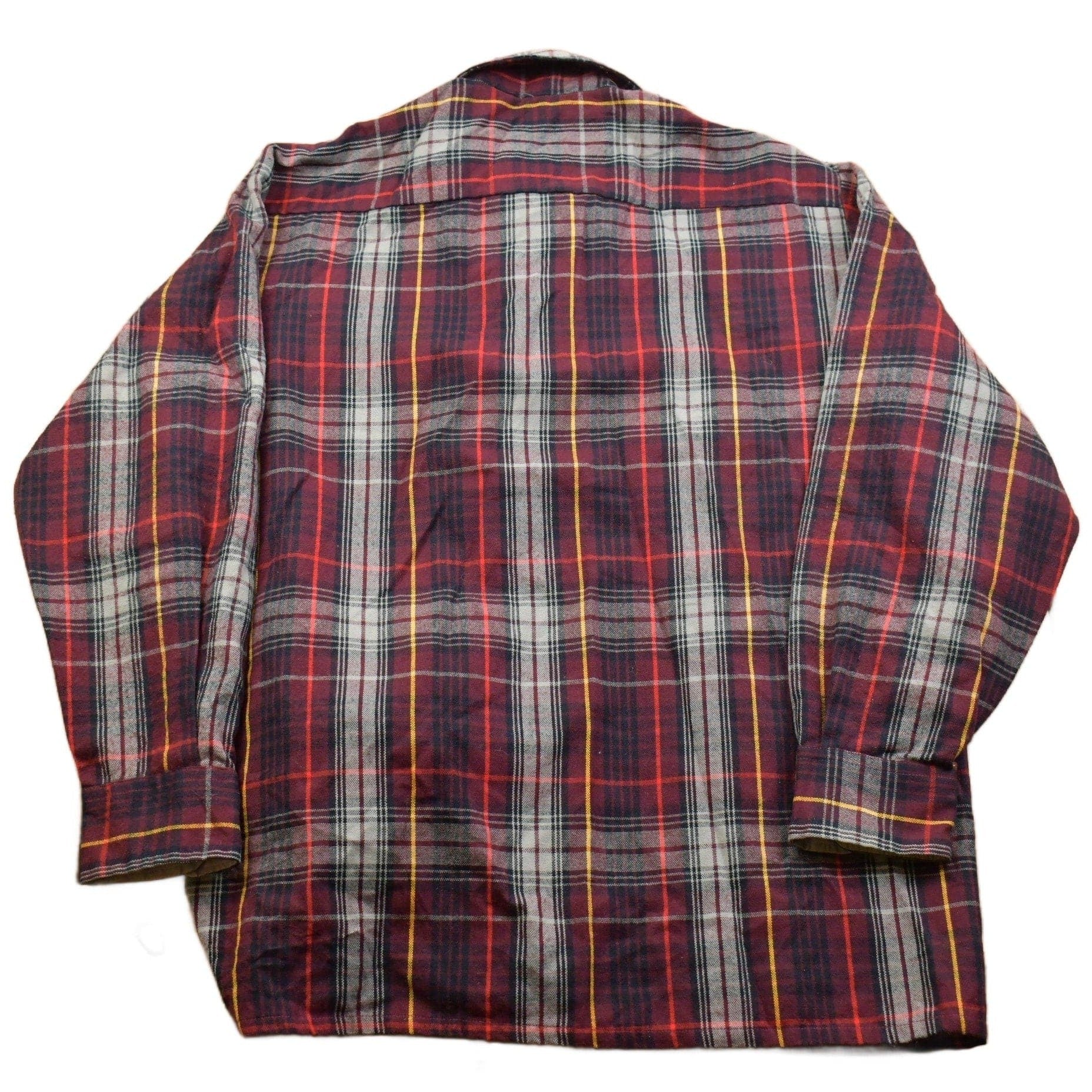 Vintage 1990s Christopher Heart Plaid Lined Button Up Shirt Men's XL from propervintagecanada