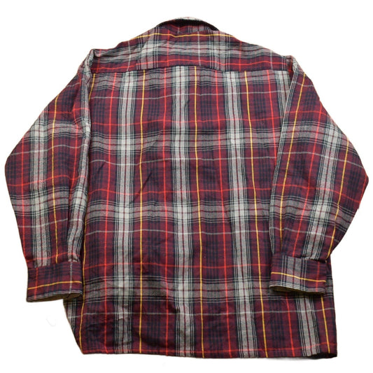 Vintage 1990s Christopher Heart Plaid Lined Button Up Shirt Men's XL from propervintagecanada