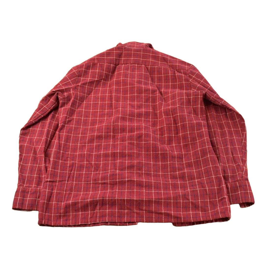 Vintage 1990s Christopher Plaid Flannel Shirt Men's Medium from propervintagecanada