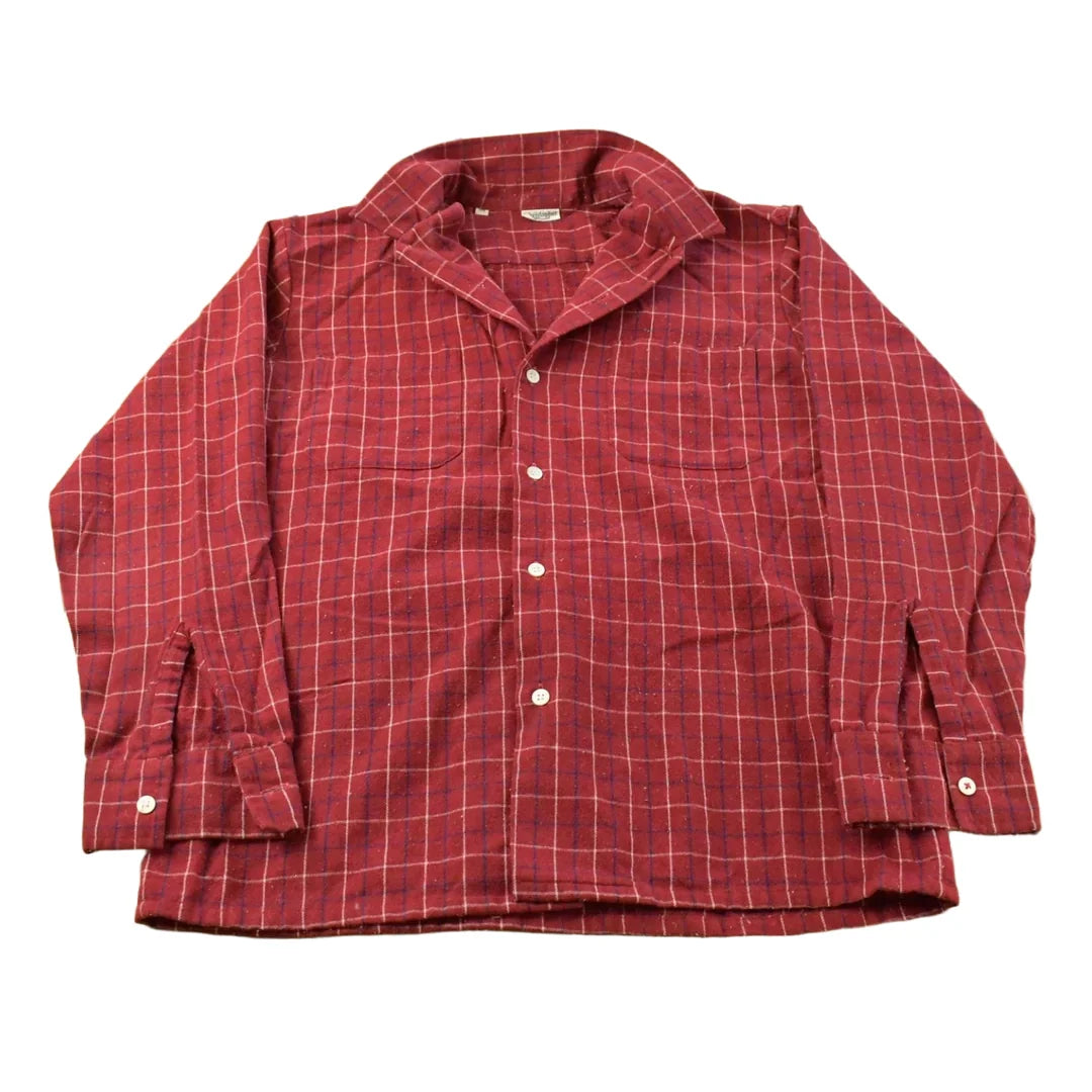 Vintage 1990s Christopher Plaid Flannel Shirt Men's Medium from propervintagecanada