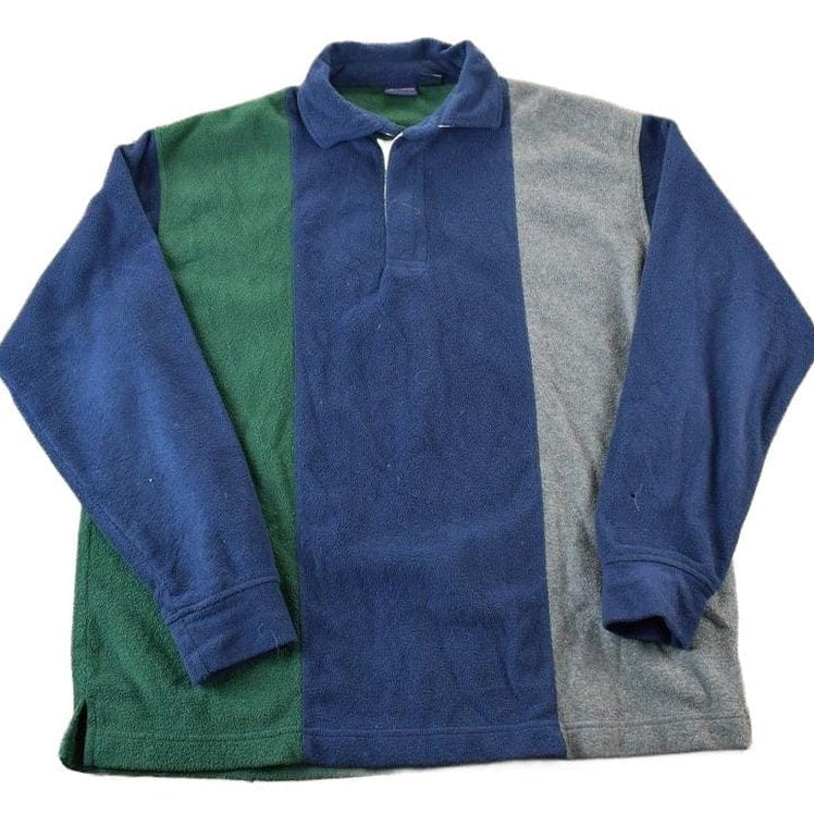 Vintage 1990s Christopher Rand Fleece Outdoorsman Collared Sweater Men's XL from propervintagecanada