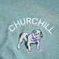 Vintage 1990s Churchill Bulldogs Quarter Zip Mock Neck Collegiate Sweater Men's 2XL from propervintagecanada