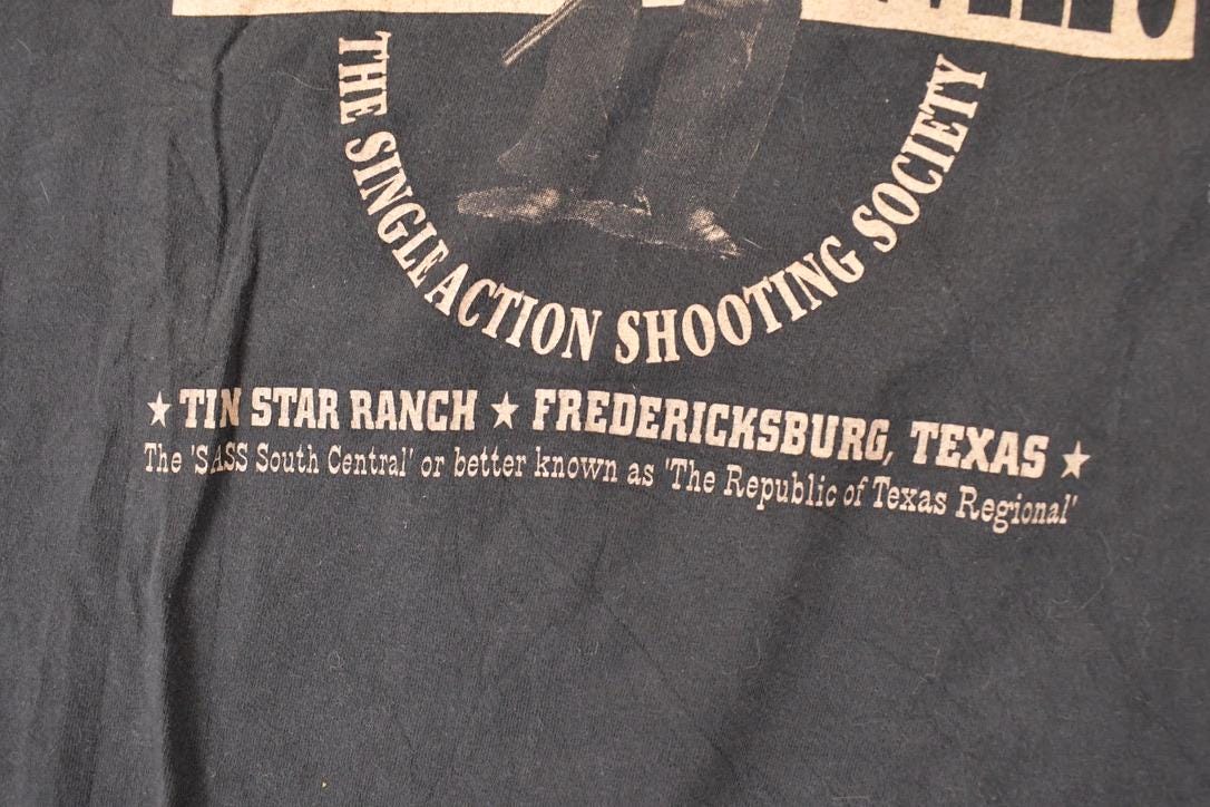 Vintage 1990s Cimarron Firearms Co Range War Souvenir T-Shirt Men's XL from propervintagecanada