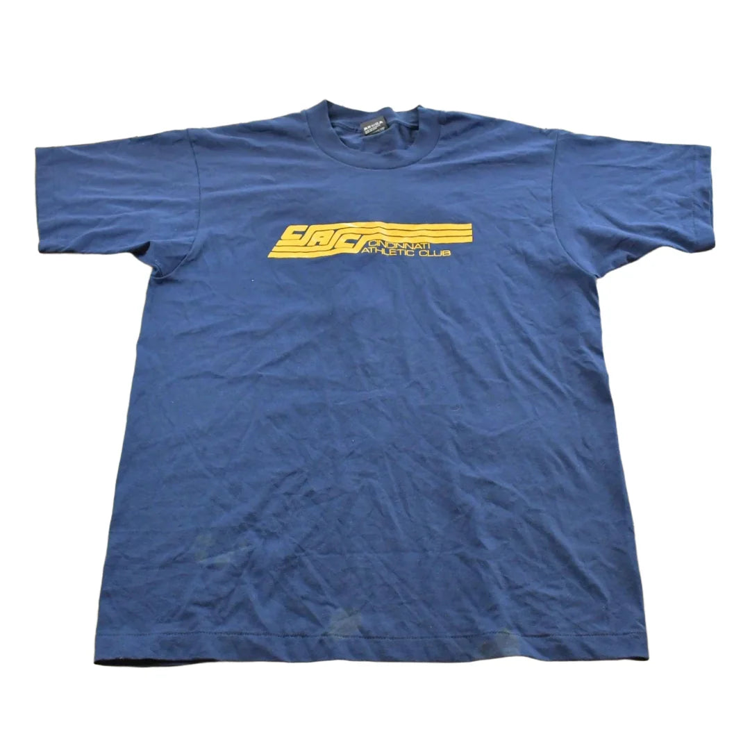 Vintage 1990s Cincinnati Athletic Club Graphic T-Shirt Men's XL from propervintagecanada
