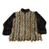 Vintage 1990s Cindy Burke Abstract Faux Fur Jacket Women&