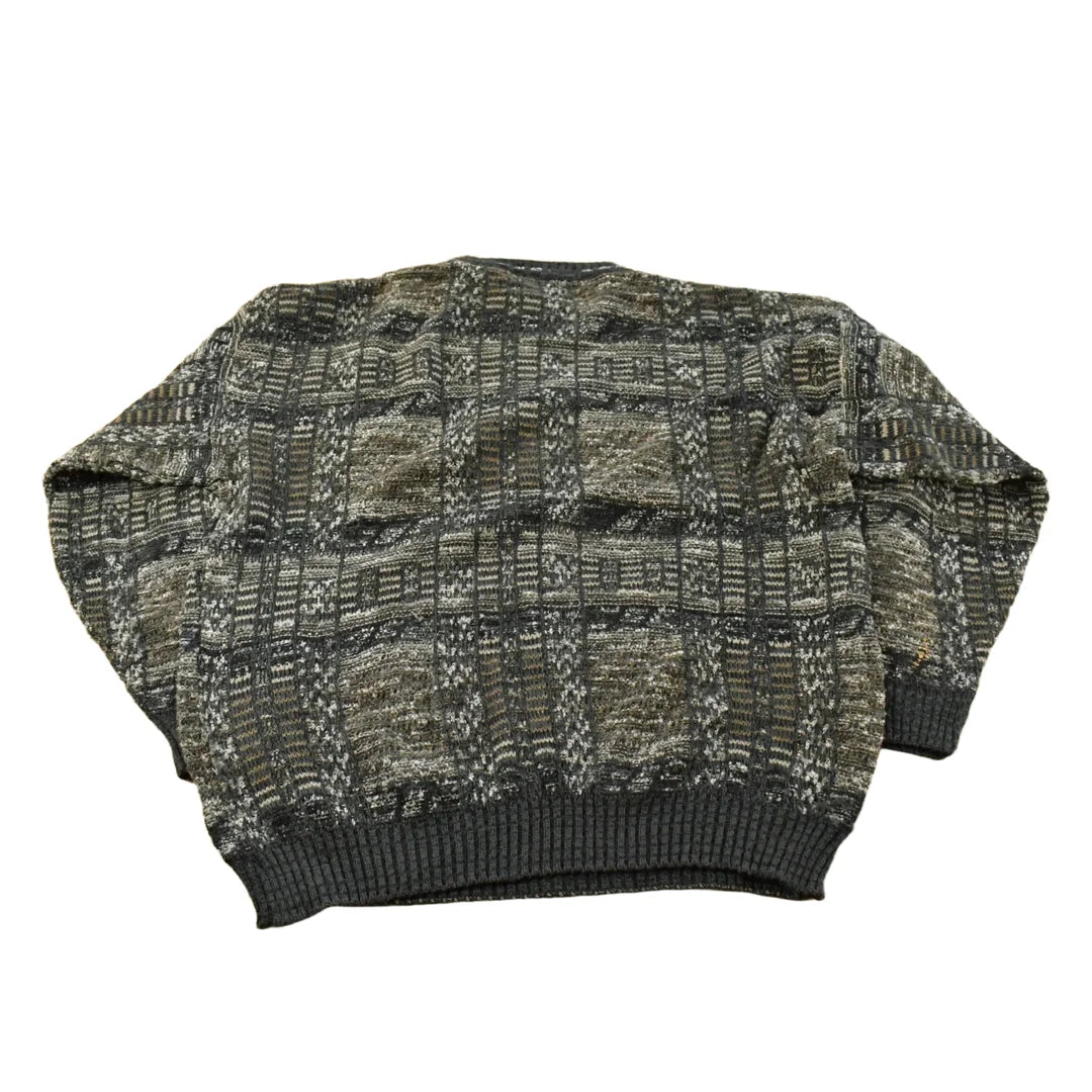 Vintage 1990s City Casuals Knit Crewneck Sweater Mens L from propervintagecanada