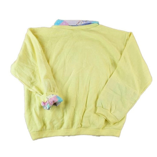 Vintage 1990s City Style Super Unique Collared Pink Cadillac Crewneck Sweatshirt Made In USAMen's Medium from propervintagecanada