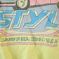 Vintage 1990s City Style Super Unique Collared Pink Cadillac Crewneck Sweatshirt Made In USAMen's Medium from propervintagecanada